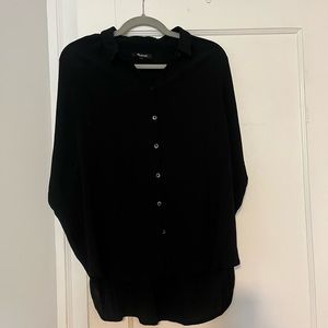 Madewell Black Short Sleeve Botton Up